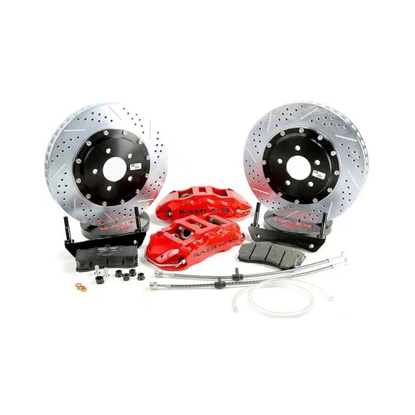 Baer Extreme+ Front Big Brake Kit with 15-Inch Rotors; Red Calipers (09-18 F-150)