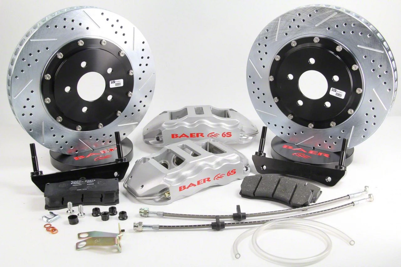 Baer Extreme+ Front Big Brake Kit with 15-Inch Rotors; Silver Calipers (09-18 F-150)