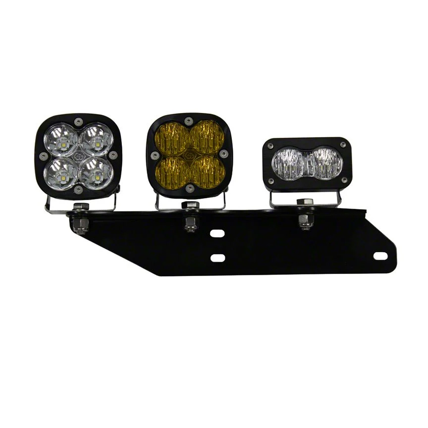 Baja Designs Squadron/S2 SAE LED Fog Light Pocket Kit; Amber (17-20 F-150 Raptor)