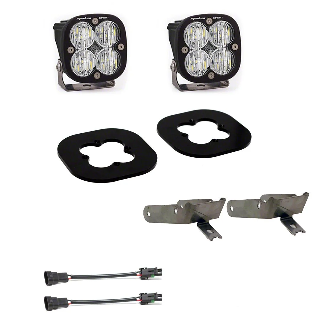 Baja Designs Squadron Pro LED Fog Light Pocket Kit; Clear (11-16 F-250 Super Duty)