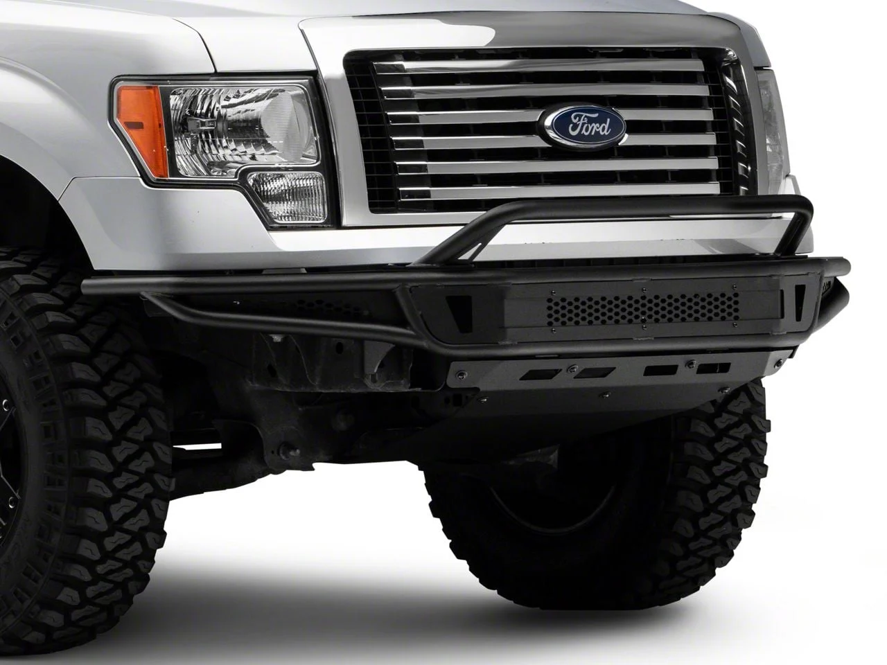 Barricade Pre-Runner Front Bumper with Skid Plate (09-14 F-150, Excluding Raptor)