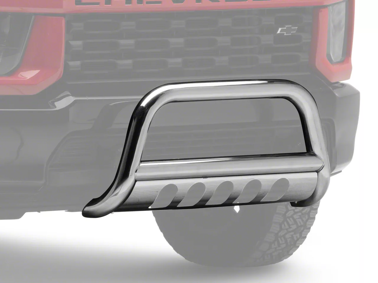 Barricade 3-Inch Bull Bar; Stainless Steel (20-26 Silverado 3500 HD)