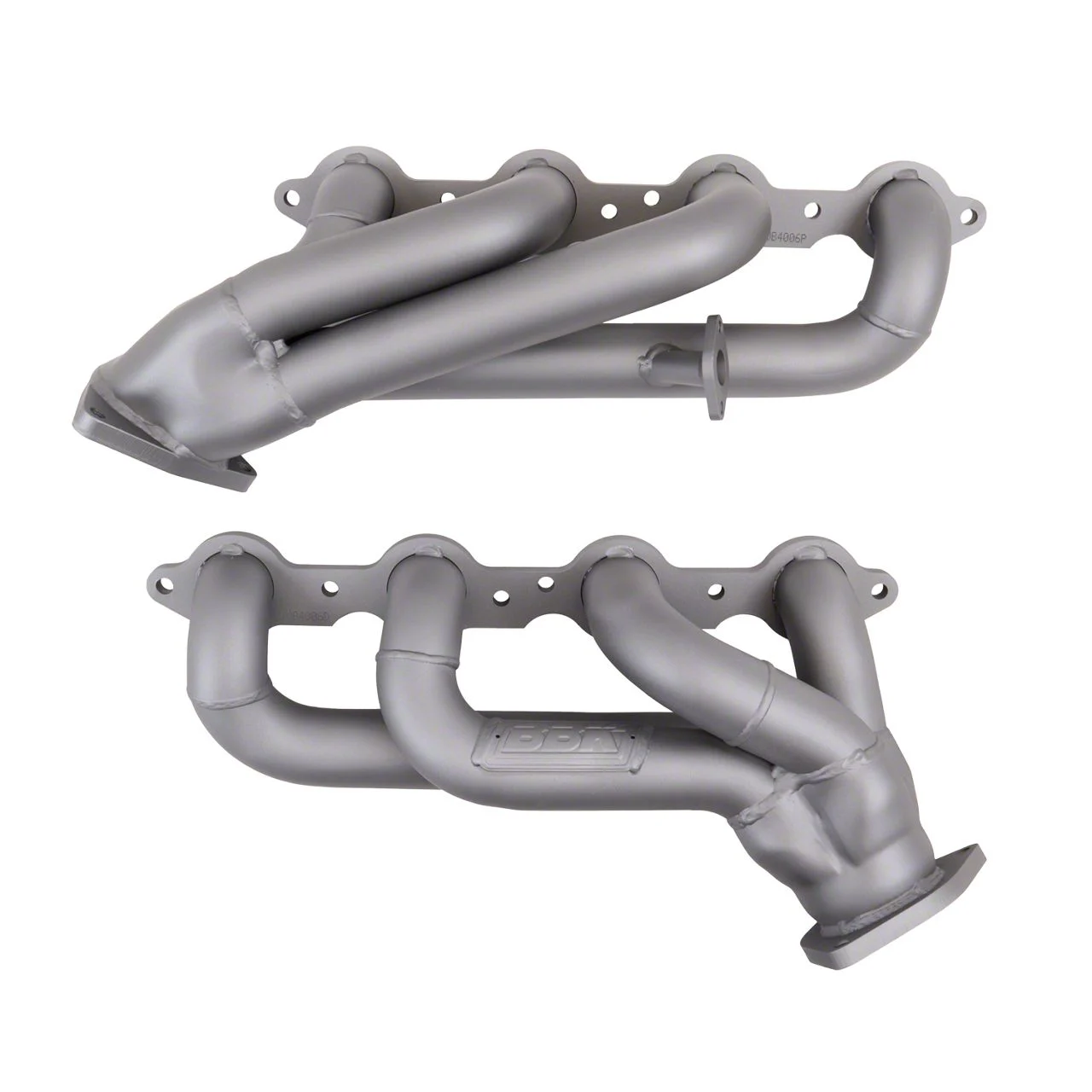 BBK 1-3/4-Inch Tuned Length Shorty Headers; Titanium Ceramic (07-09 6.0L Sierra 2500 HD)