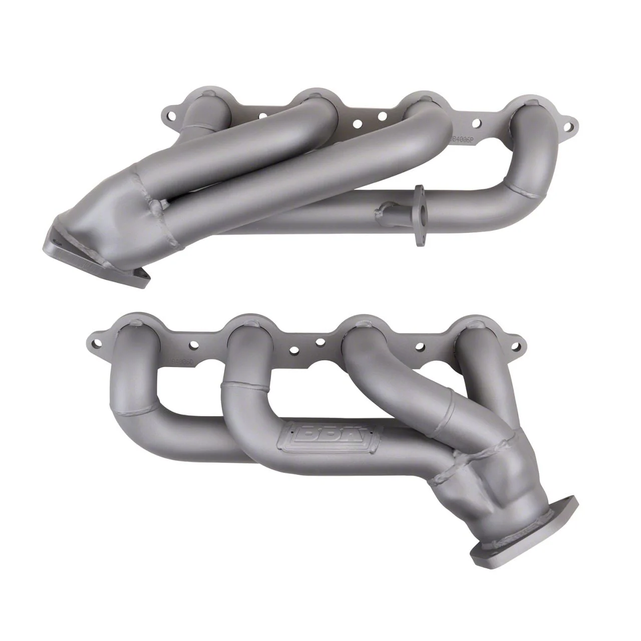 BBK 1-3/4-Inch Tuned Length Shorty Headers; Titanium Ceramic (07-09 6.0L Silverado 3500 HD)