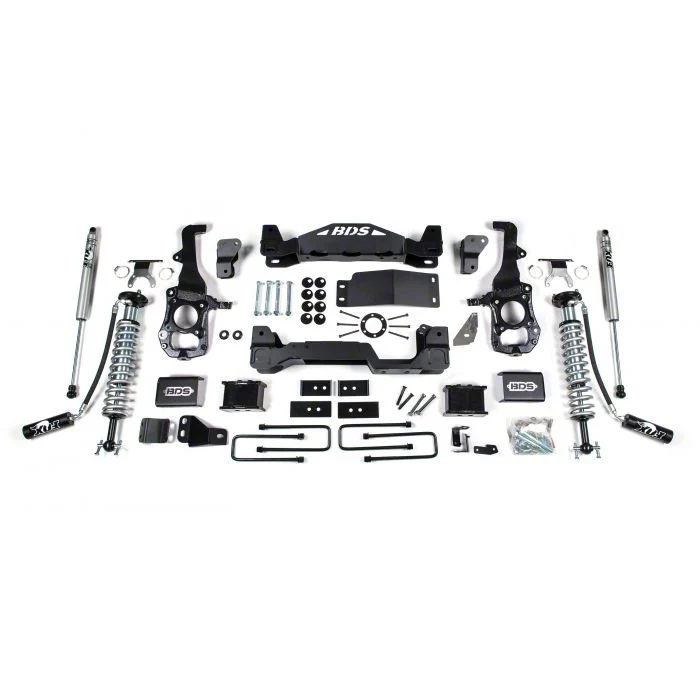 BDS 6-Inch Suspension Lift Kit with FOX 2.5 DSC Coil-Overs and 2.0 Performance Shocks (21-26 4WD F-150 SuperCab, SuperCrew w/o CCD System, Excluding PowerBoost, PowerStroke, Raptor & Tremor)