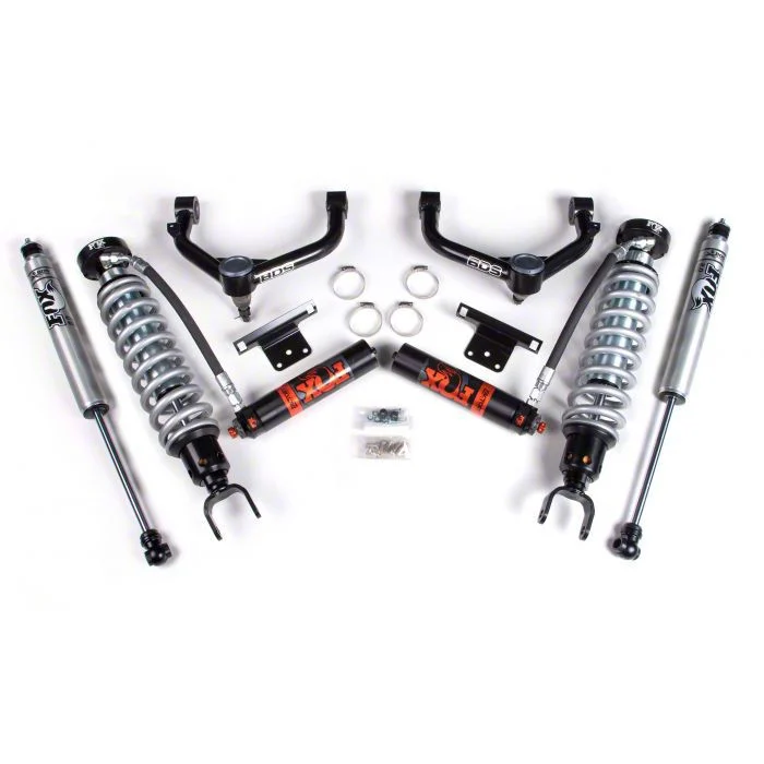 BDS 2-Inch Suspension Lift Kit with FOX 2.5 Coil-Overs and 2.0 Performance Shocks (19-24 4WD RAM 1500 w/o Air Ride, Excluding EcoDiesel & TRX)