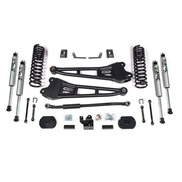BDS 3-Inch Radius Arm Suspension Lift Kit with FOX 2.0 Performance Shocks (19-26 4WD 6.7L RAM 2500 w/o Air Ride, Excluding Power Wagon)