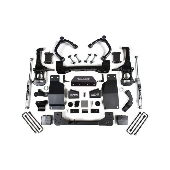 BDS 6-Inch Coil-Over Suspension Lift Kit with NX2 Nitro Shocks (19-26 4WD 2.7L, 3.0L Duramax Sierra 1500, Excluding Denali)