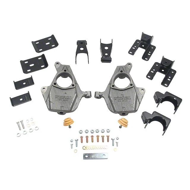 Belltech Lowering Kit; 2-Inch Front / 4-Inch Rear (16-18 4WD Sierra 1500 w/ Stock Cast Aluminum or Stamped Steel Control Arms, Excluding Denali)