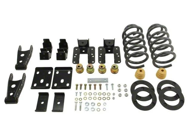Belltech Lowering Kit; 1 to 2-Inch Front / 4-Inch Rear (14-18 2WD Silverado 1500 Regular Cab)