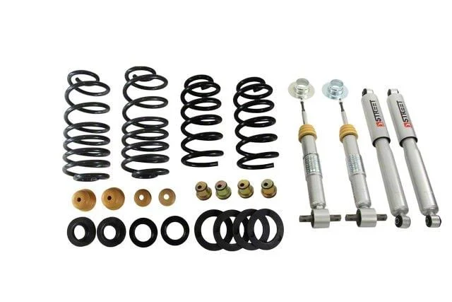 Belltech Lowering Kit with Street Performance Shocks; 1 or 2-Inch Front / 3 to 4-Inch Rear (15-20 2WD Tahoe w/o MagneRide)