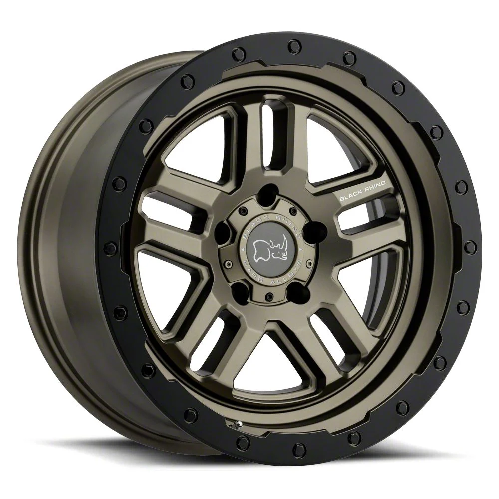 Black Rhino Barstow Matte Bronze with Matte Black Lip 5-Lug Wheel; 18x9.5; 0mm Offset (02-08 RAM 1500, Excluding Mega Cab)