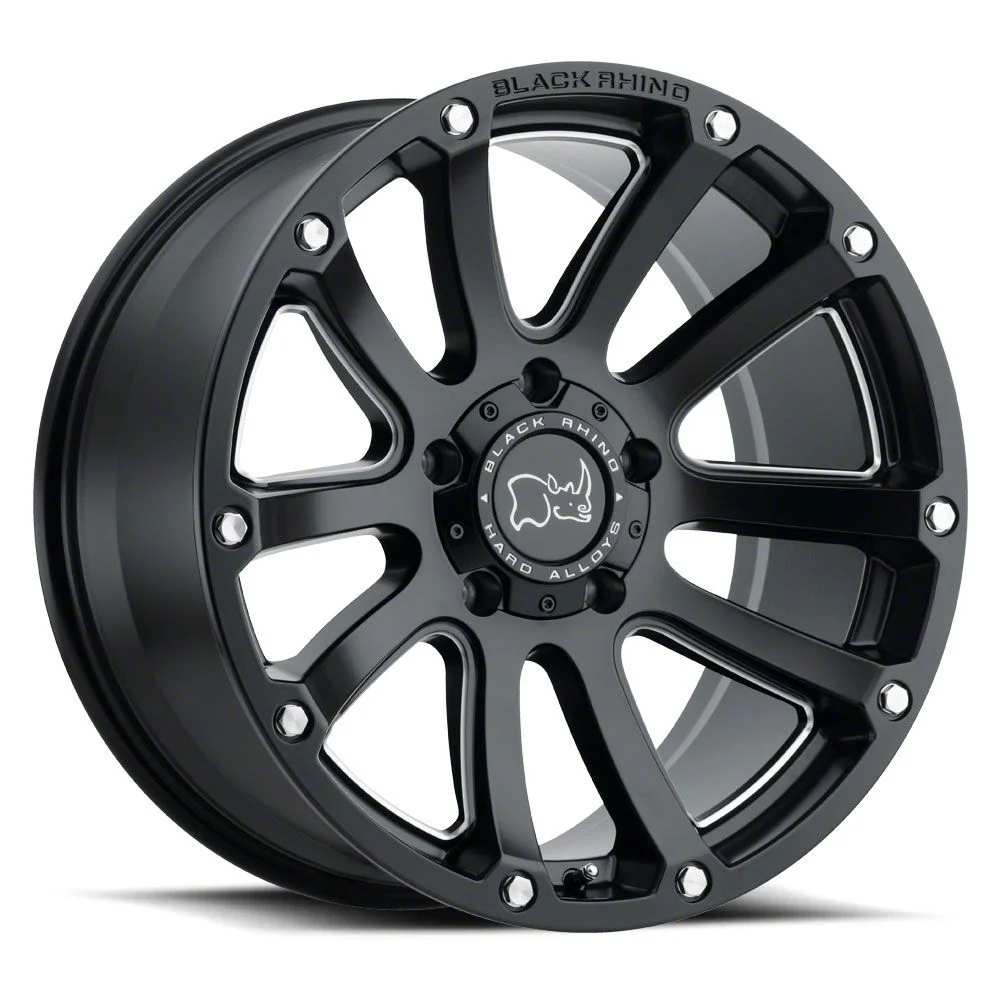 Black Rhino Highland Matte Black 5-Lug Wheel; 18x9.5; 0mm Offset (02-08 RAM 1500, Excluding Mega Cab)