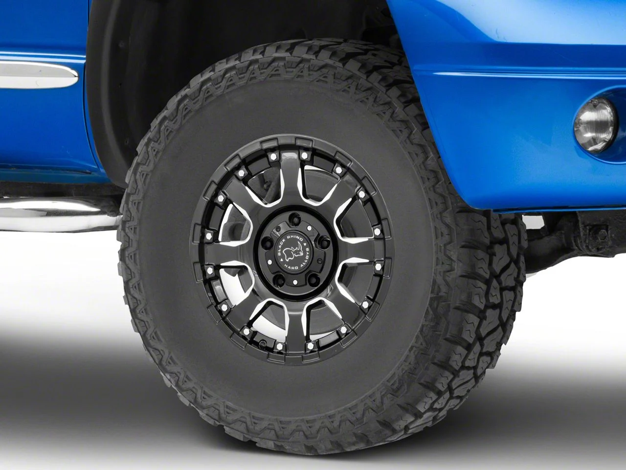 Black Rhino Sierra Gloss Black Milled 5-Lug Wheel; 17x9; 0mm Offset (02-08 RAM 1500, Excluding Mega Cab)