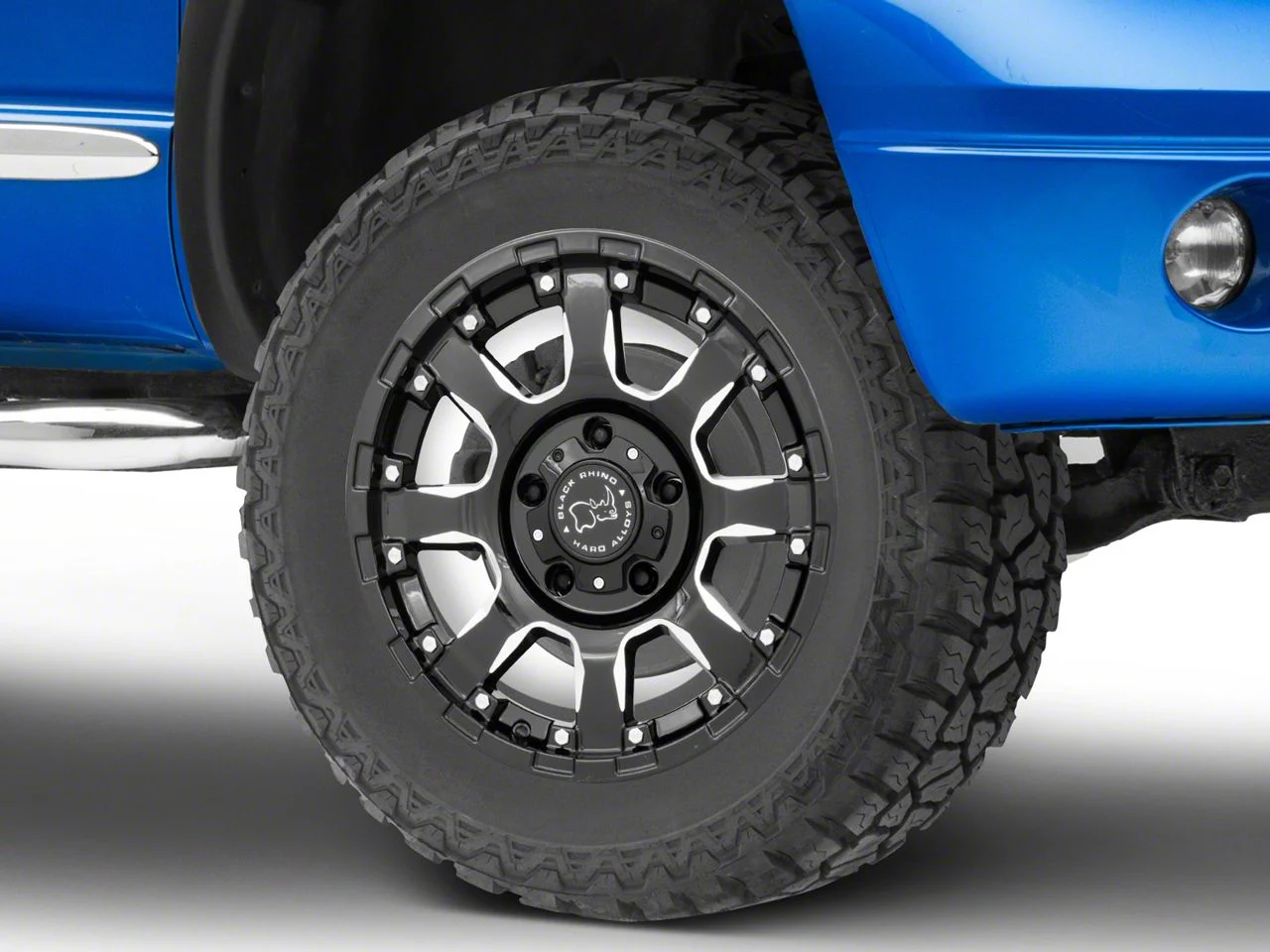 Black Rhino Sierra Gloss Black Milled 5-Lug Wheel; 20x9; 0mm Offset (02-08 RAM 1500, Excluding Mega Cab)