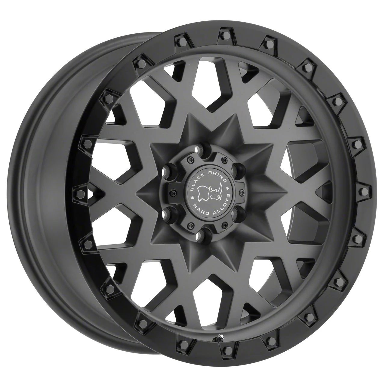 Black Rhino Sprocket Matte Gunmetal with Gloss Black Face 5-Lug Wheel; 20x9.5; 0mm Offset (02-08 RAM 1500, Excluding Mega Cab)