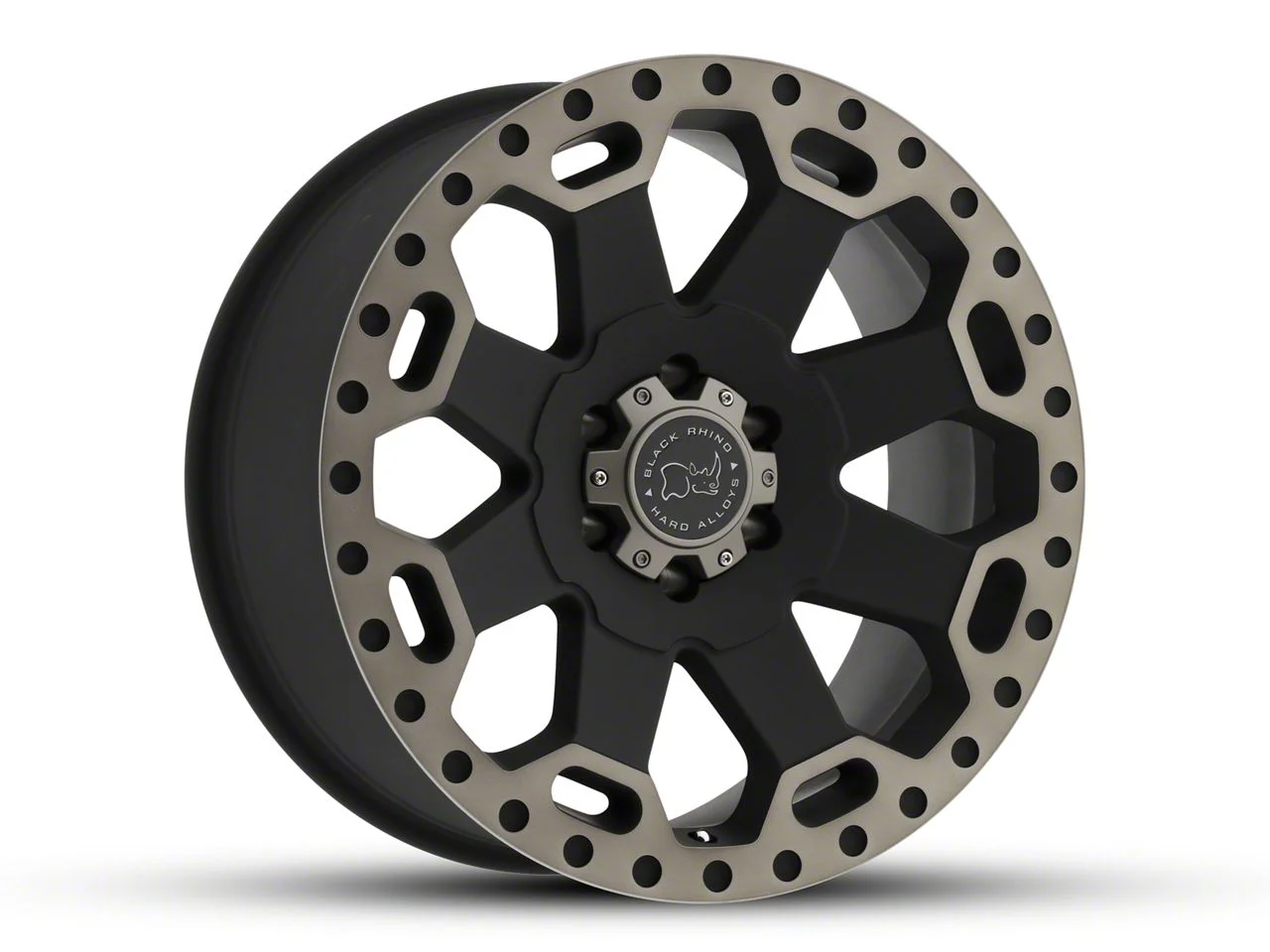 Black Rhino Warlord Matte Black with Machined Dark Tint Lip 5-Lug Wheel; 17x9; 0mm Offset (02-08 RAM 1500, Excluding Mega Cab)