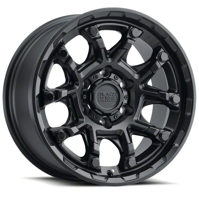 Black Rhino Ark Matte Black 6-Lug Wheel; 17x8.5; 0mm Offset (07-13 Sierra 1500)