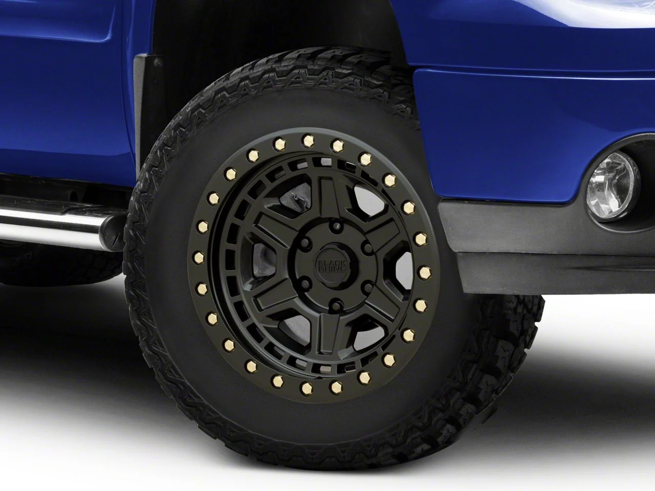 Black Rhino Reno Matte Black with Brass Bolts 6-Lug Wheel; 18x9.5; 12mm Offset (07-13 Sierra 1500)