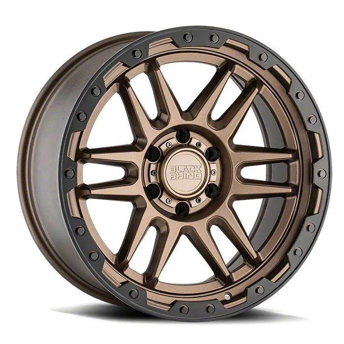 Black Rhino Apache Matte Bronze with Black Bolts 6-Lug Wheel; 18x9; -18mm Offset (14-18 Silverado 1500)