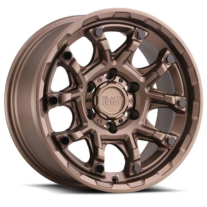 Black Rhino Ark Bronze with Gloss Black Bolt 6-Lug Wheel; 17x8.5; 0mm Offset (14-18 Silverado 1500)