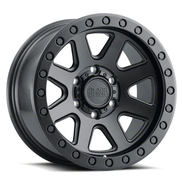 Black Rhino Baker Matte Black 6-Lug Wheel; 17x8.5; 0mm Offset (14-18 Silverado 1500)