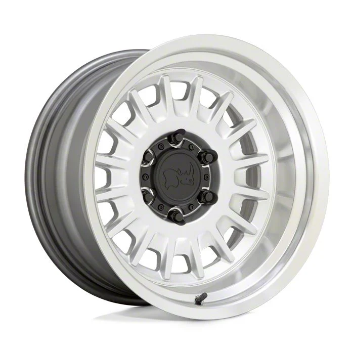 Black Rhino Aliso Gloss Silver 6-Lug Wheel; 17x8; 0mm Offset (15-20 Yukon)