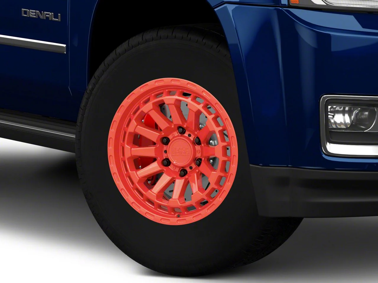 Black Rhino Raid Gloss Red 6-Lug Wheel; 17x8.5; -18mm Offset (15-20 Yukon)
