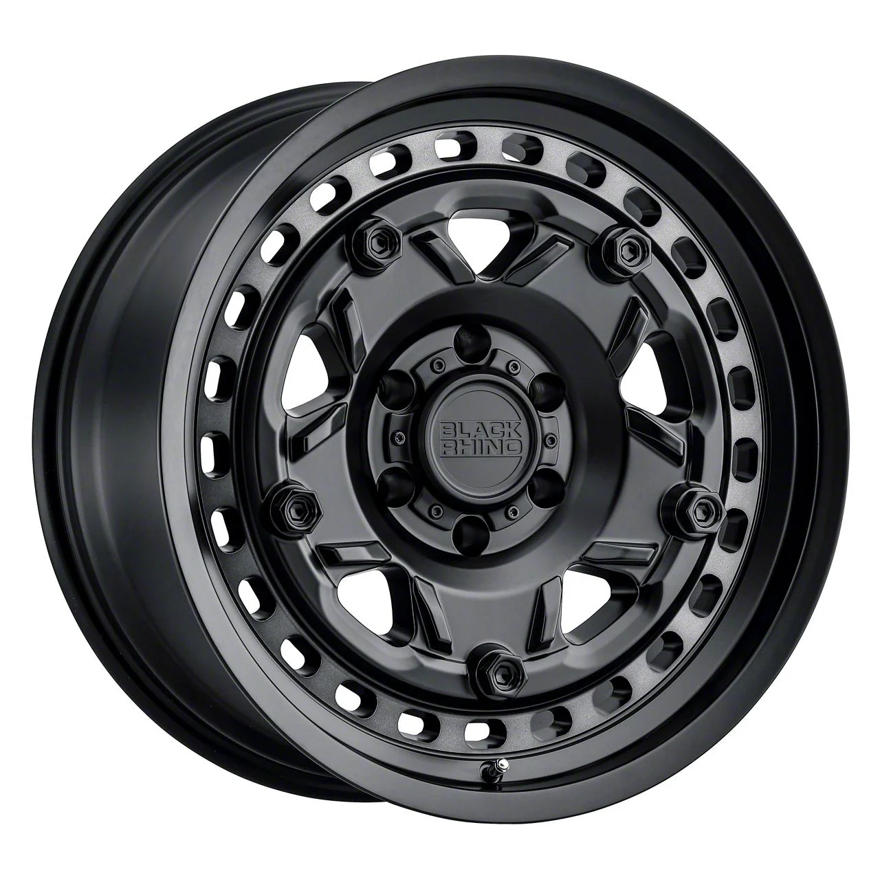 Black Rhino Grange Matte Black with Machined Tint Ring 6-Lug Wheel; 18x9; 12mm Offset (19-26 Sierra 1500)
