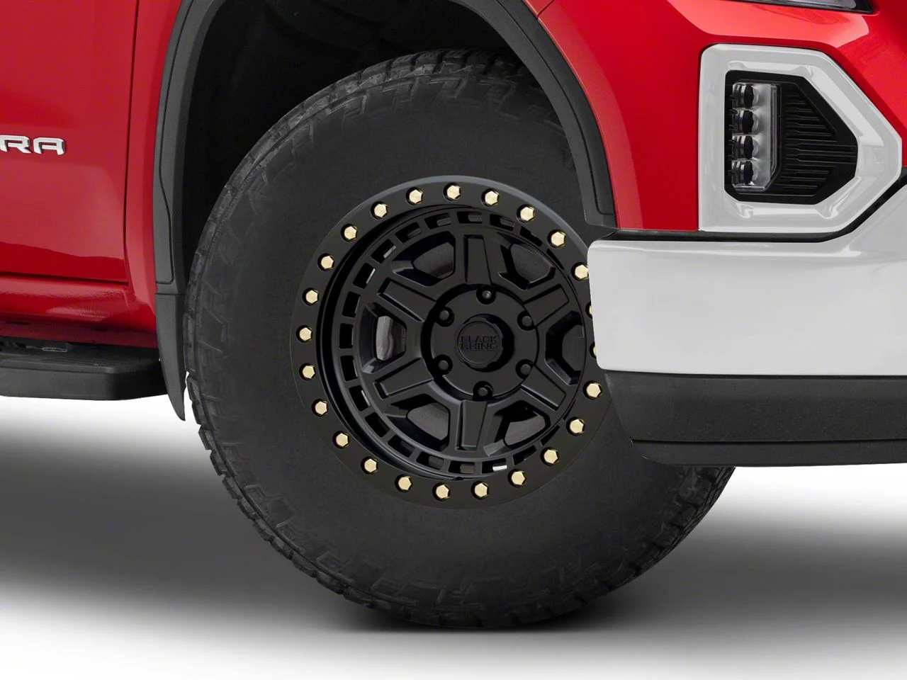 Black Rhino Reno Matte Black with Brass Bolts 6-Lug Wheel; 18x9.5; 12mm Offset (19-26 Sierra 1500)