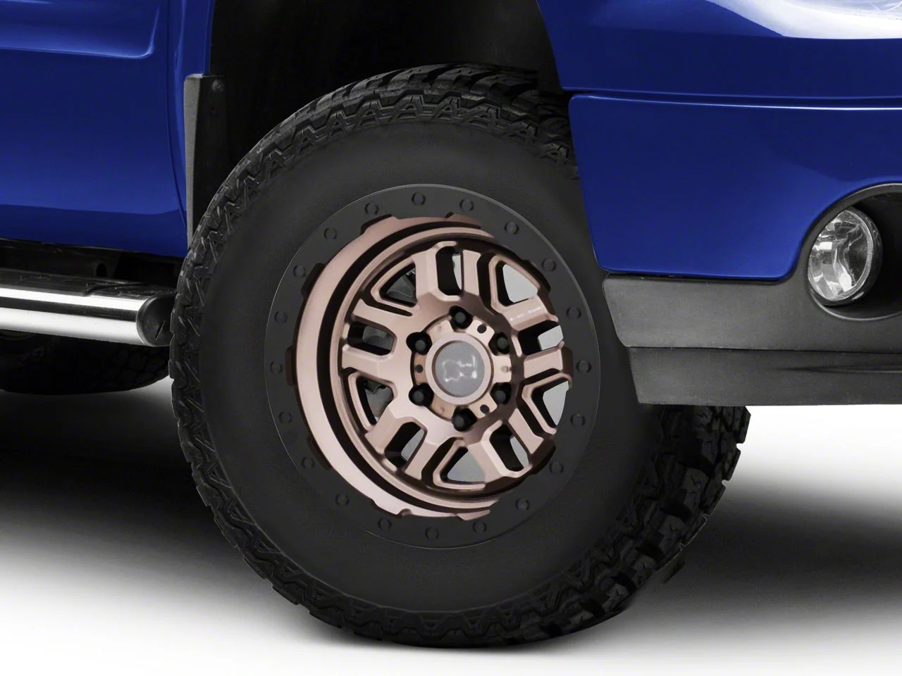 Black Rhino Barstow Matte Bronze with Matte Black Lip 6-Lug Wheel; 17x9.5; 12mm Offset (07-13 Sierra 1500)