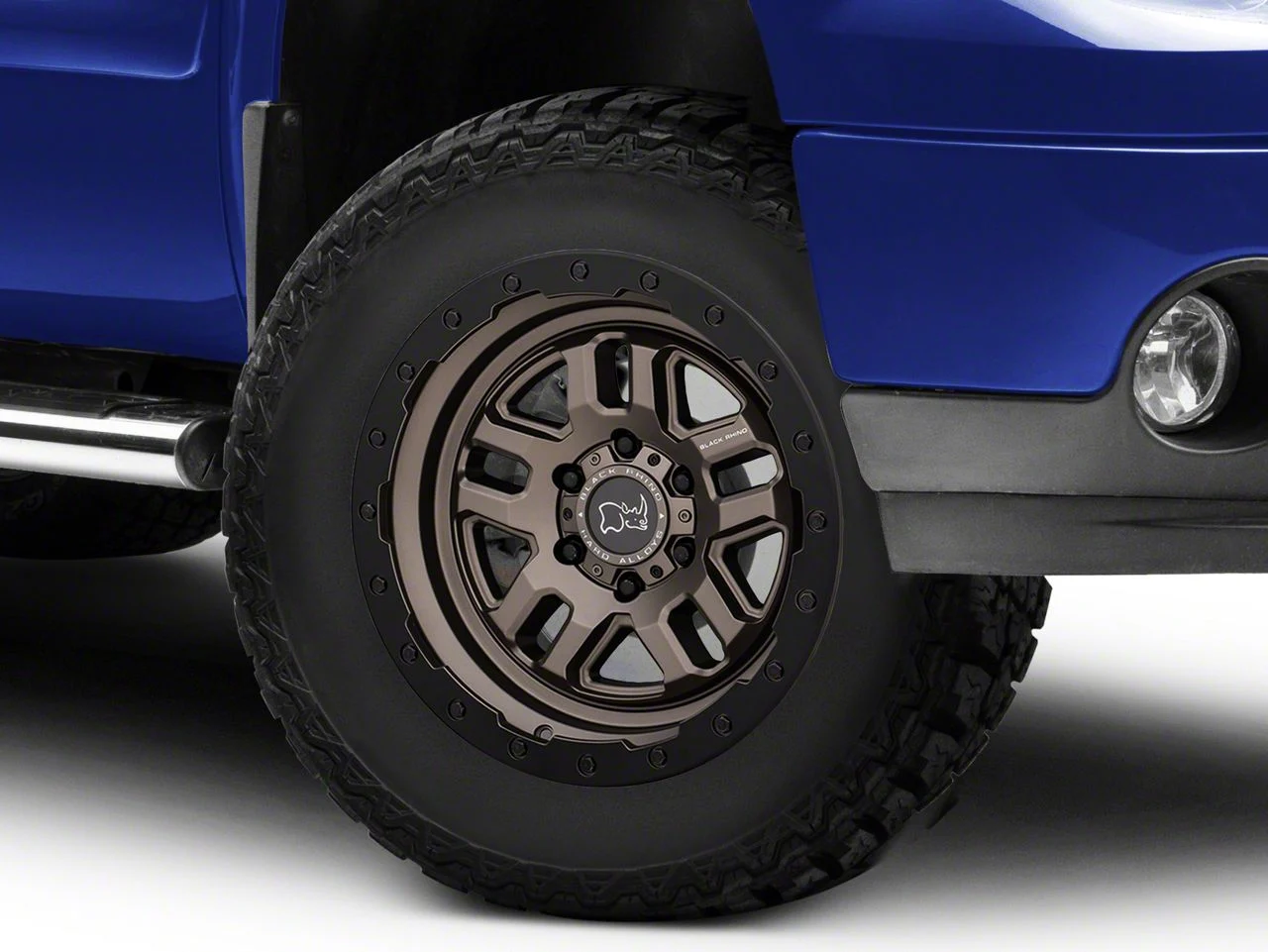 Black Rhino Barstow Matte Bronze with Matte Black Lip 6-Lug Wheel; 18x9.5; -18mm Offset (07-13 Sierra 1500)
