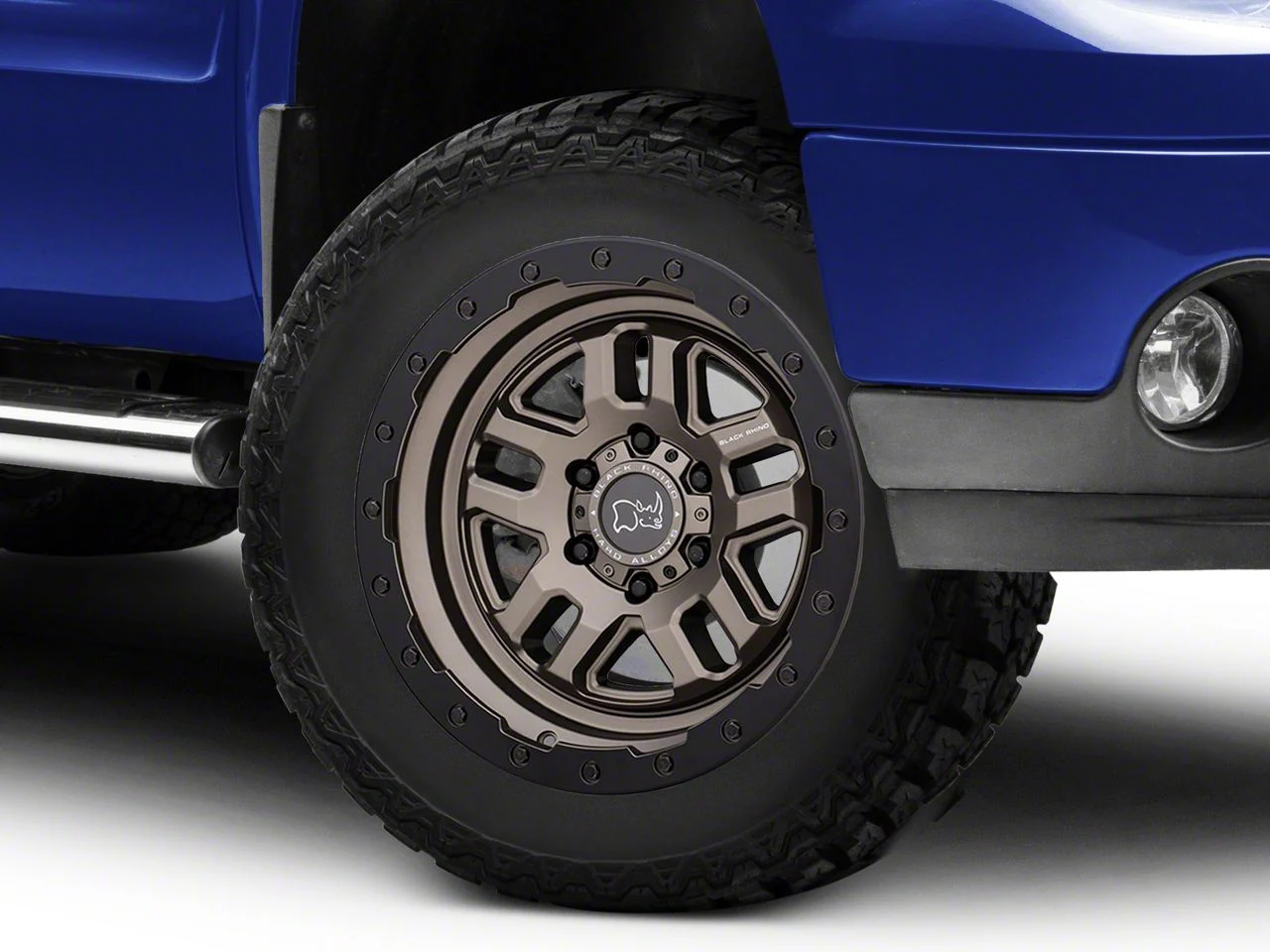 Black Rhino Barstow Matte Bronze with Matte Black Lip 6-Lug Wheel; 20x9.5; 12mm Offset (07-13 Sierra 1500)