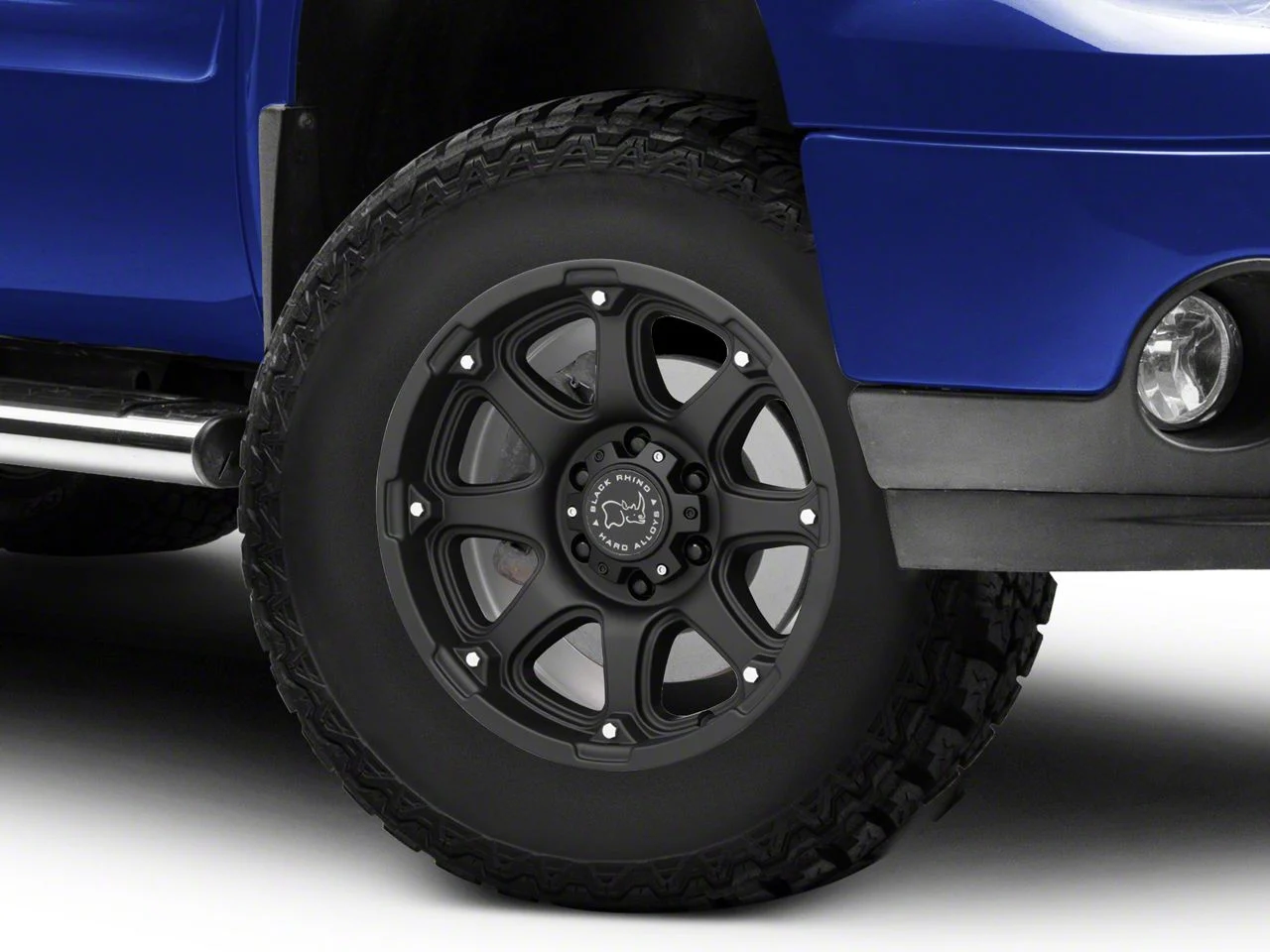 Black Rhino Glamis Matte Black 6-Lug Wheel; 17x9; 12mm Offset (07-13 Sierra 1500)