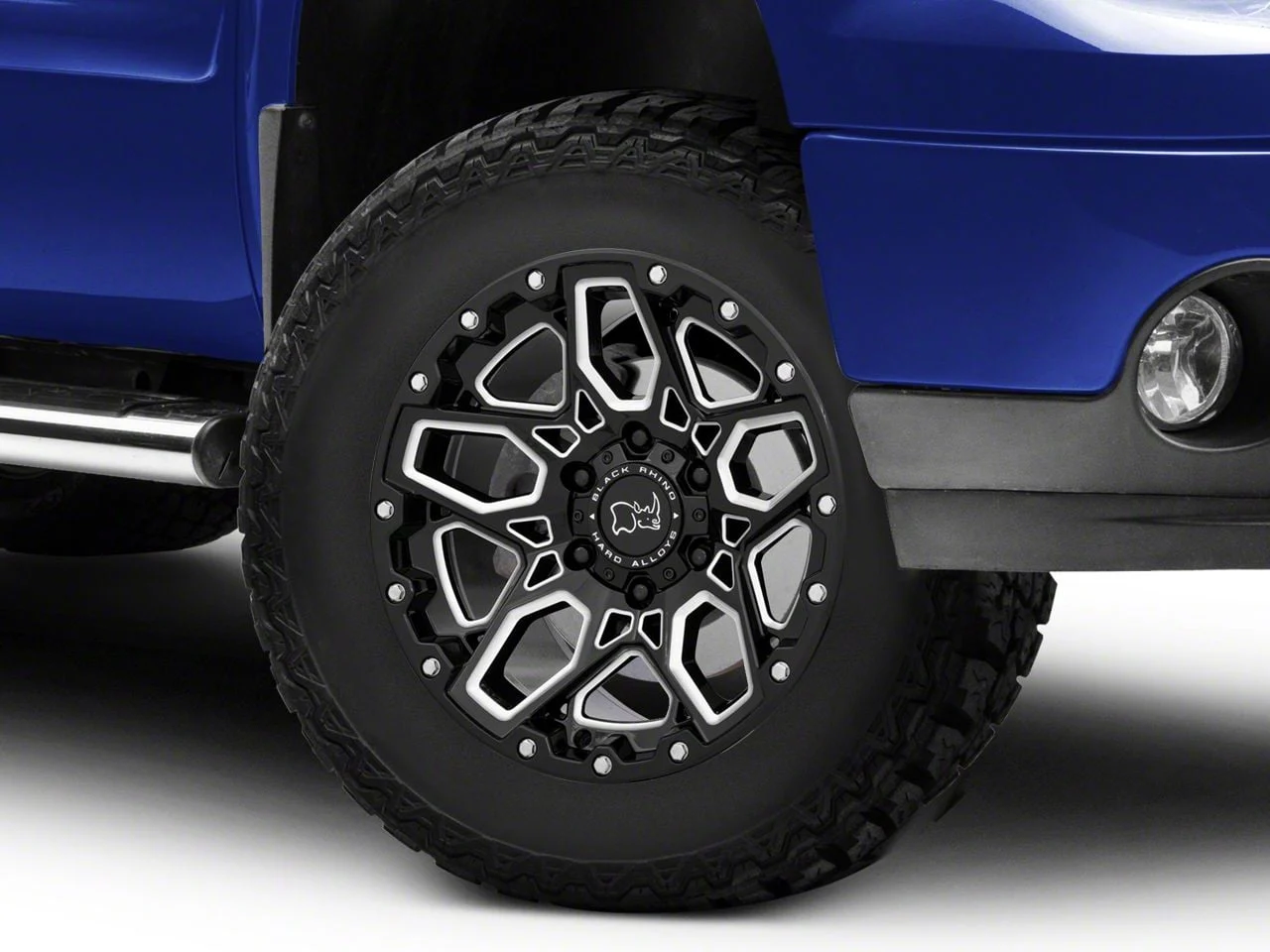 Black Rhino Shrapnel Gloss Black Milled 6-Lug Wheel; 17x9.5; -18mm Offset (07-13 Sierra 1500)