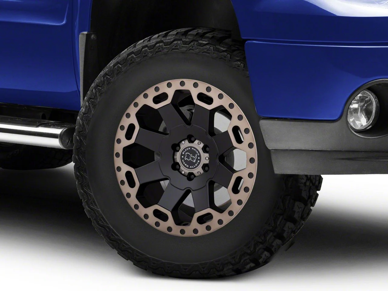 Black Rhino Warlord Matte Black with Machined Dark Tint Lip 6-Lug Wheel; 17x9; 12mm Offset (07-13 Sierra 1500)