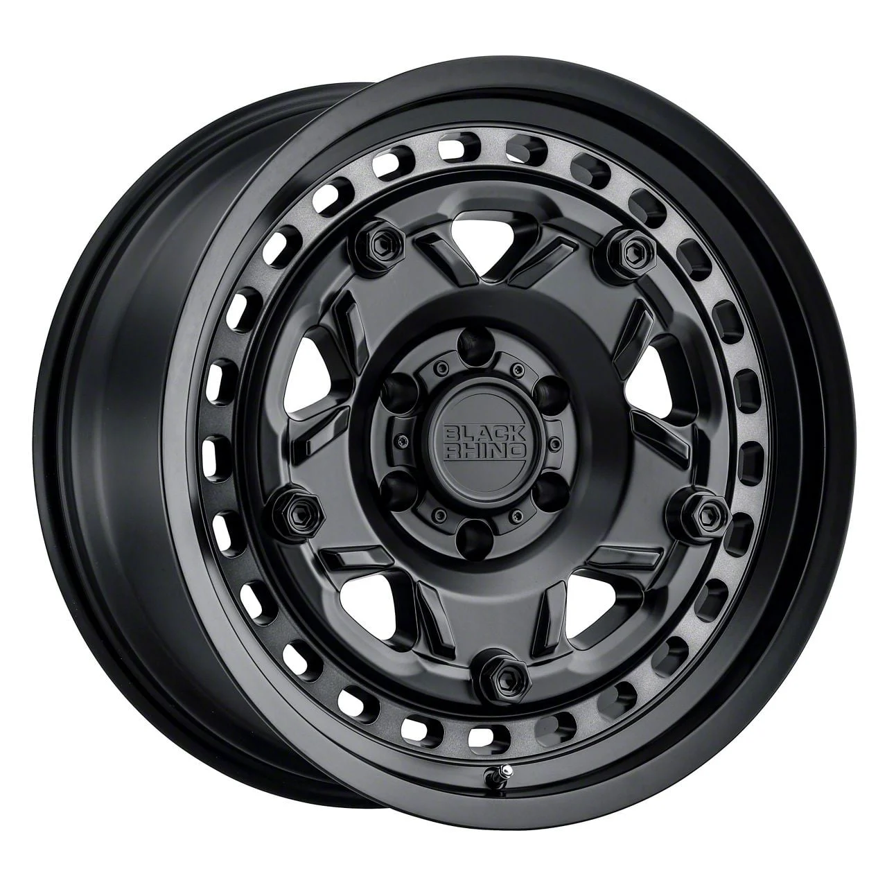 Black Rhino Grange Matte Black with Machined Tint Ring 6-Lug Wheel; 18x9; 12mm Offset (07-13 Silverado 1500)