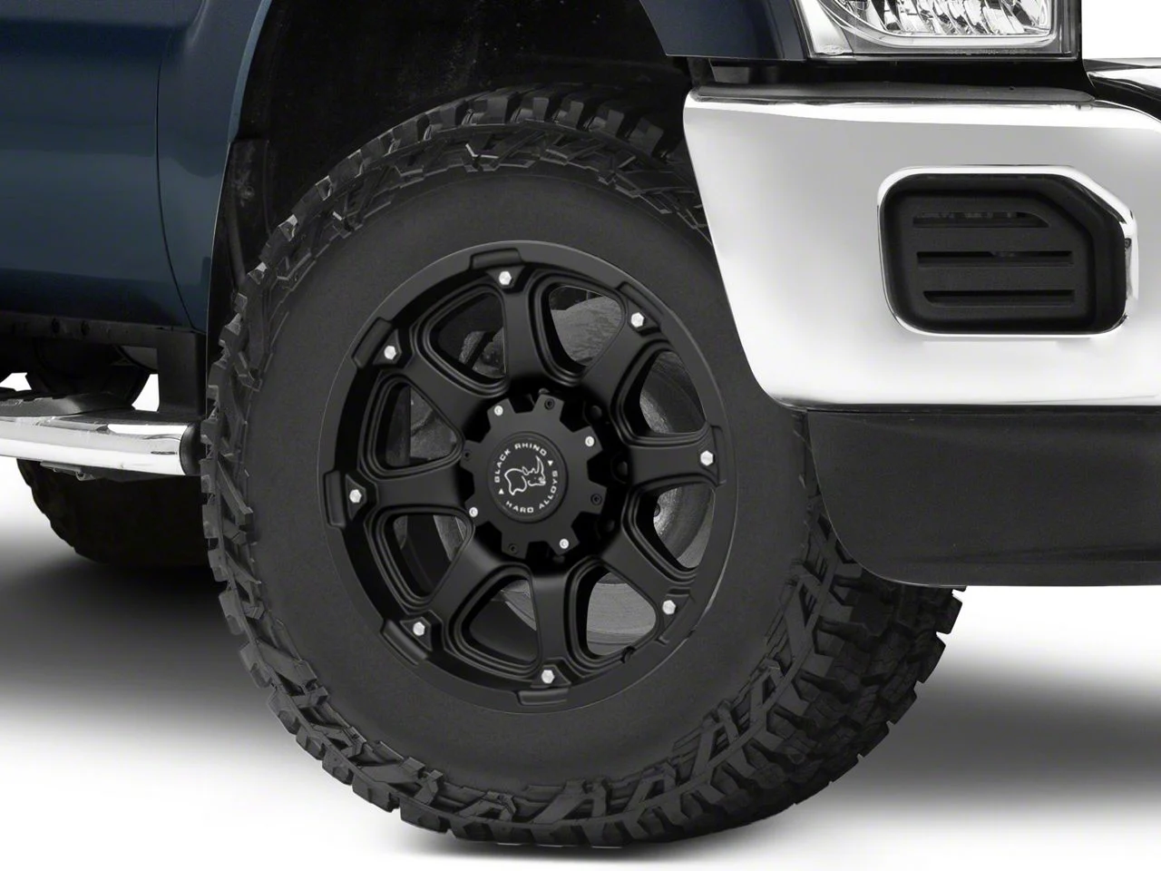 Black Rhino Glamis Matte Black 8-Lug Wheel; 18x9; -12mm Offset (11-16 F-250 Super Duty)