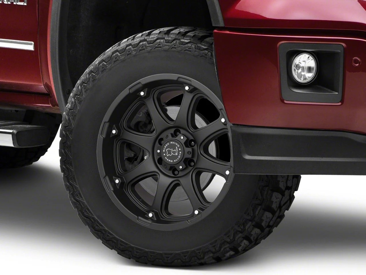 Black Rhino Glamis Matte Black 6-Lug Wheel; 17x9; -12mm Offset (14-18 Sierra 1500)