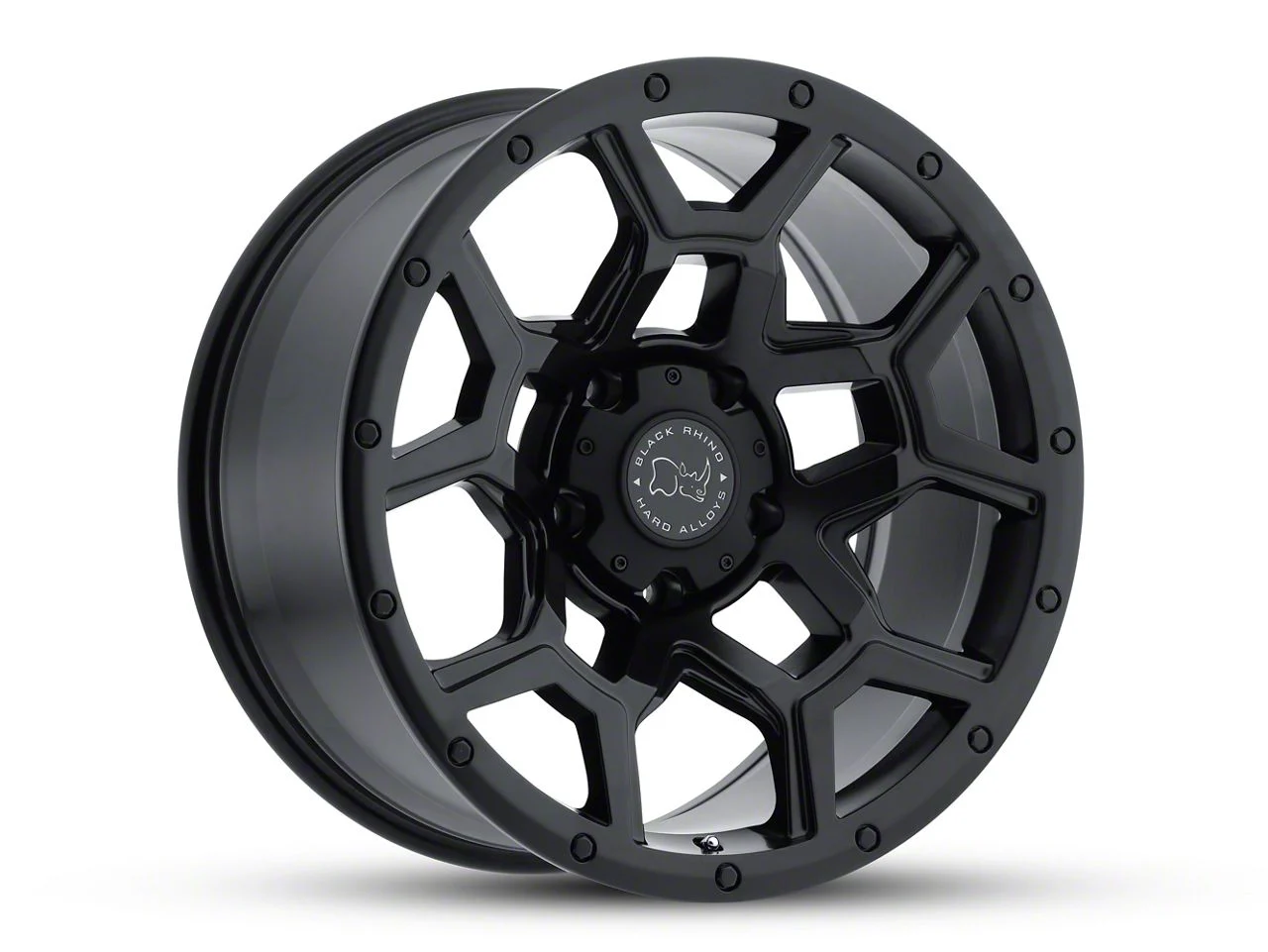 Black Rhino Overland Matte Black 6-Lug Wheel; 17x9.5; -18mm Offset (14-18 Sierra 1500)