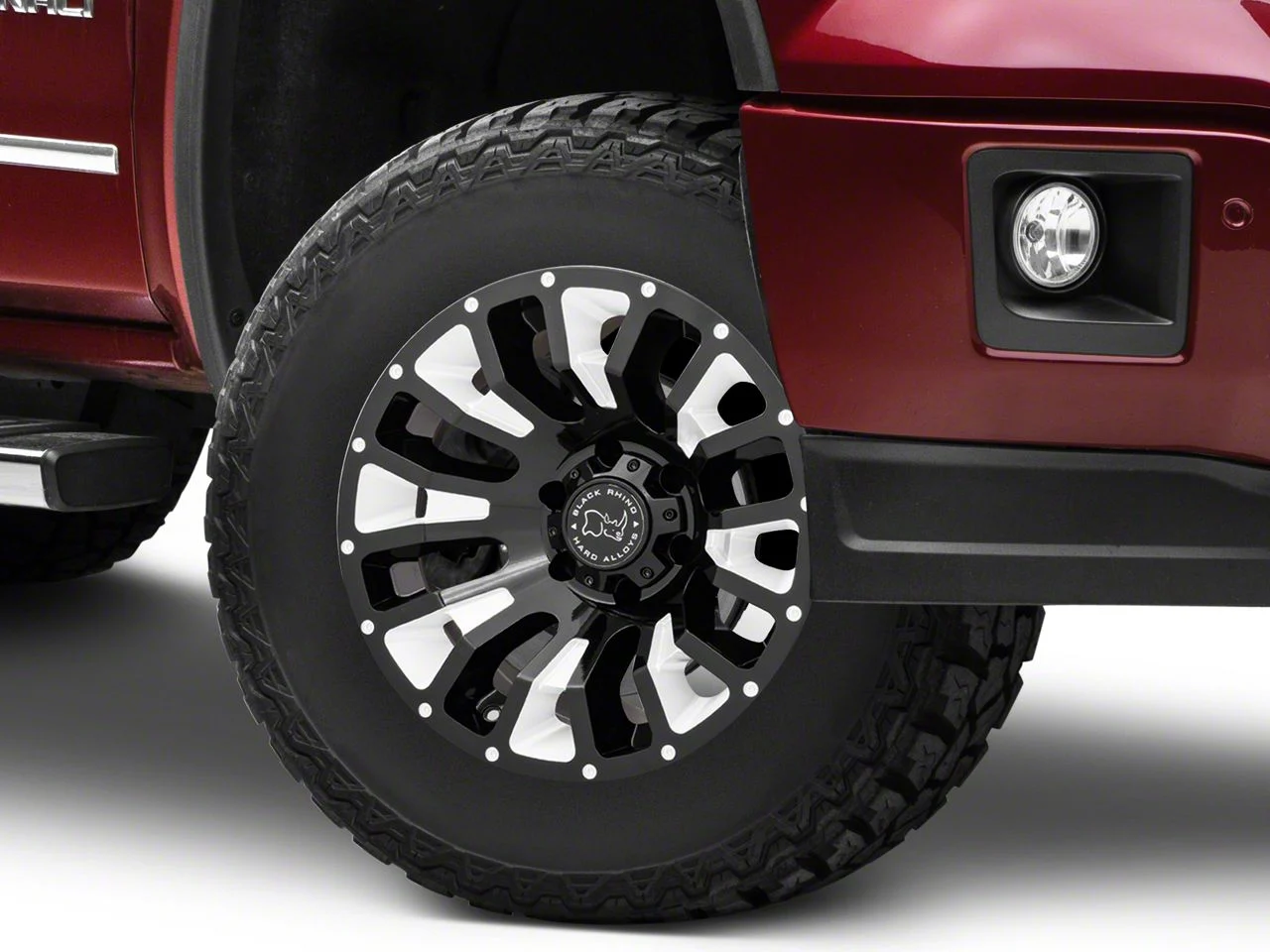 Black Rhino Pinatubo Gloss Black Milled 6-Lug Wheel; 17x9.5; -18mm Offset (14-18 Sierra 1500)