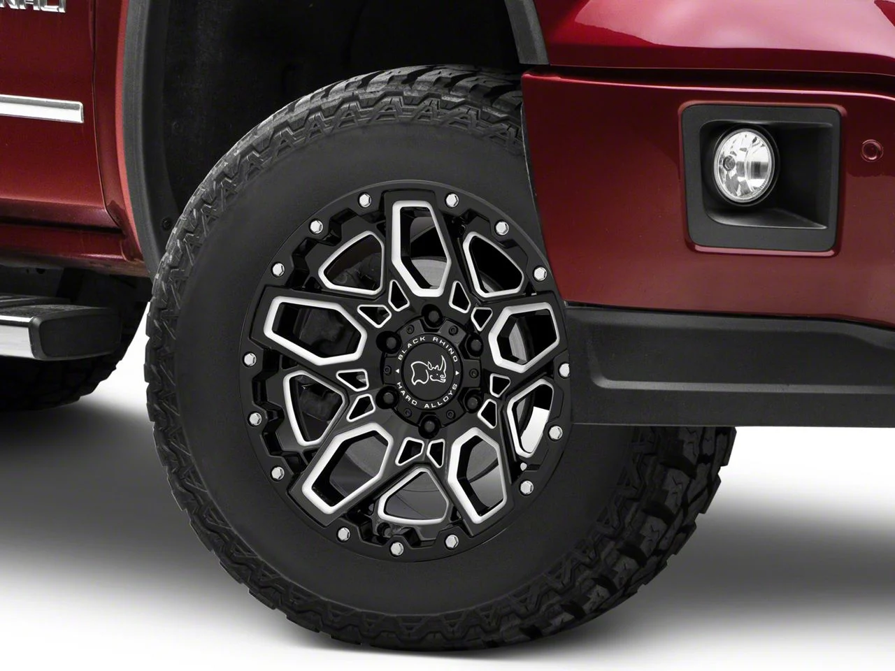 Black Rhino Shrapnel Gloss Black Milled 6-Lug Wheel; 17x9.5; -18mm Offset (14-18 Sierra 1500)
