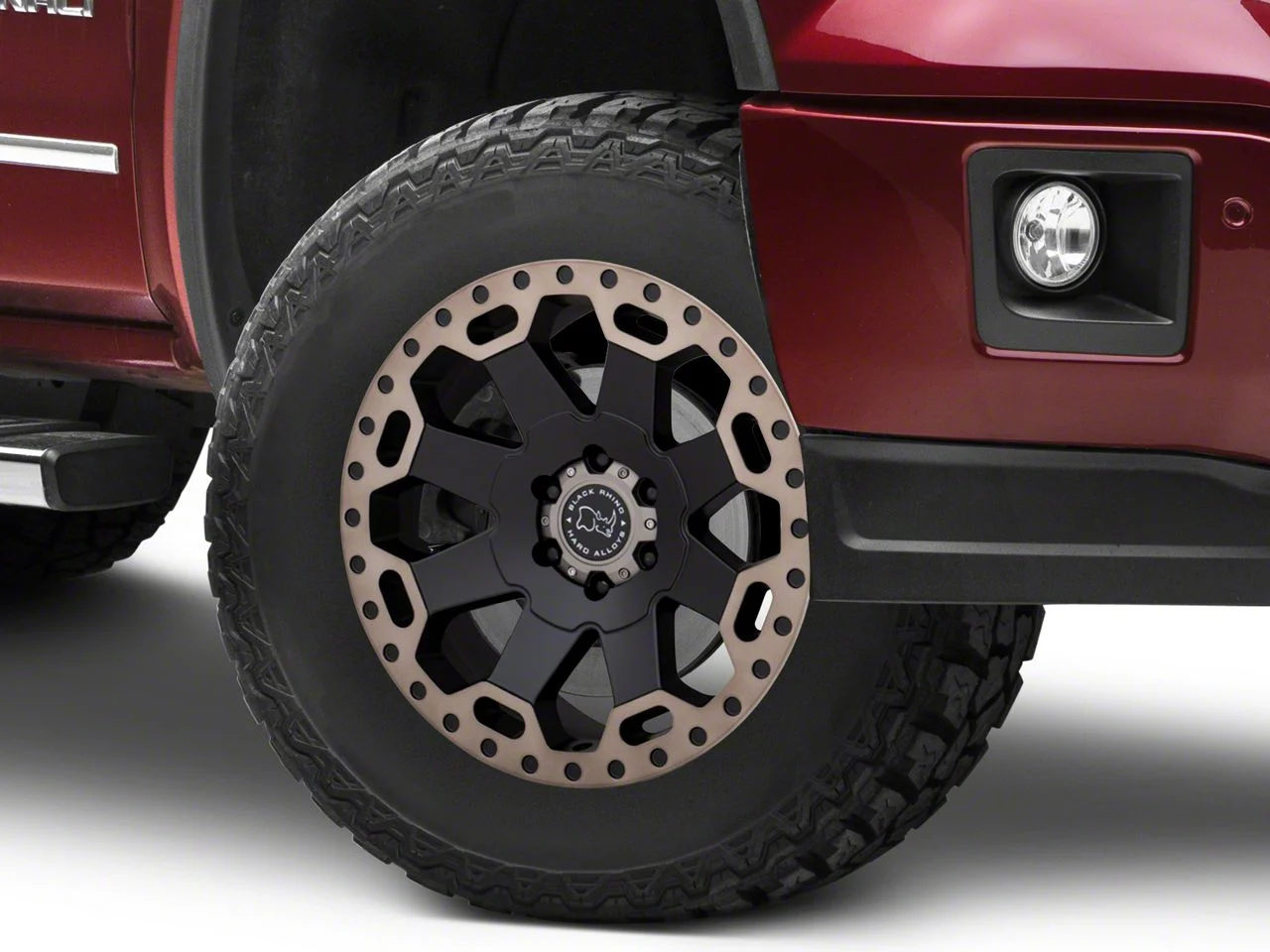 Black Rhino Warlord Matte Black with Machined Dark Tint Lip 6-Lug Wheel; 17x9; -12mm Offset (14-18 Sierra 1500)