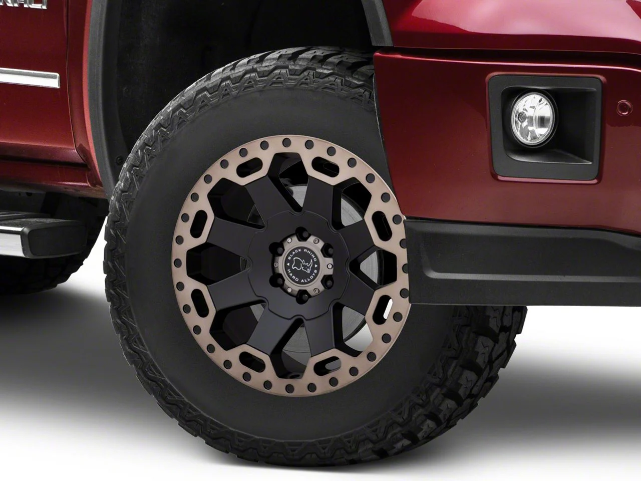 Black Rhino Warlord Matte Black with Machined Dark Tint Lip 6-Lug Wheel; 17x9; 12mm Offset (14-18 Sierra 1500)
