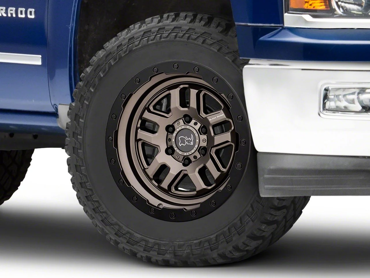 Black Rhino Barstow Matte Bronze with Matte Black Lip 6-Lug Wheel; 20x9.5; 12mm Offset (14-18 Silverado 1500)
