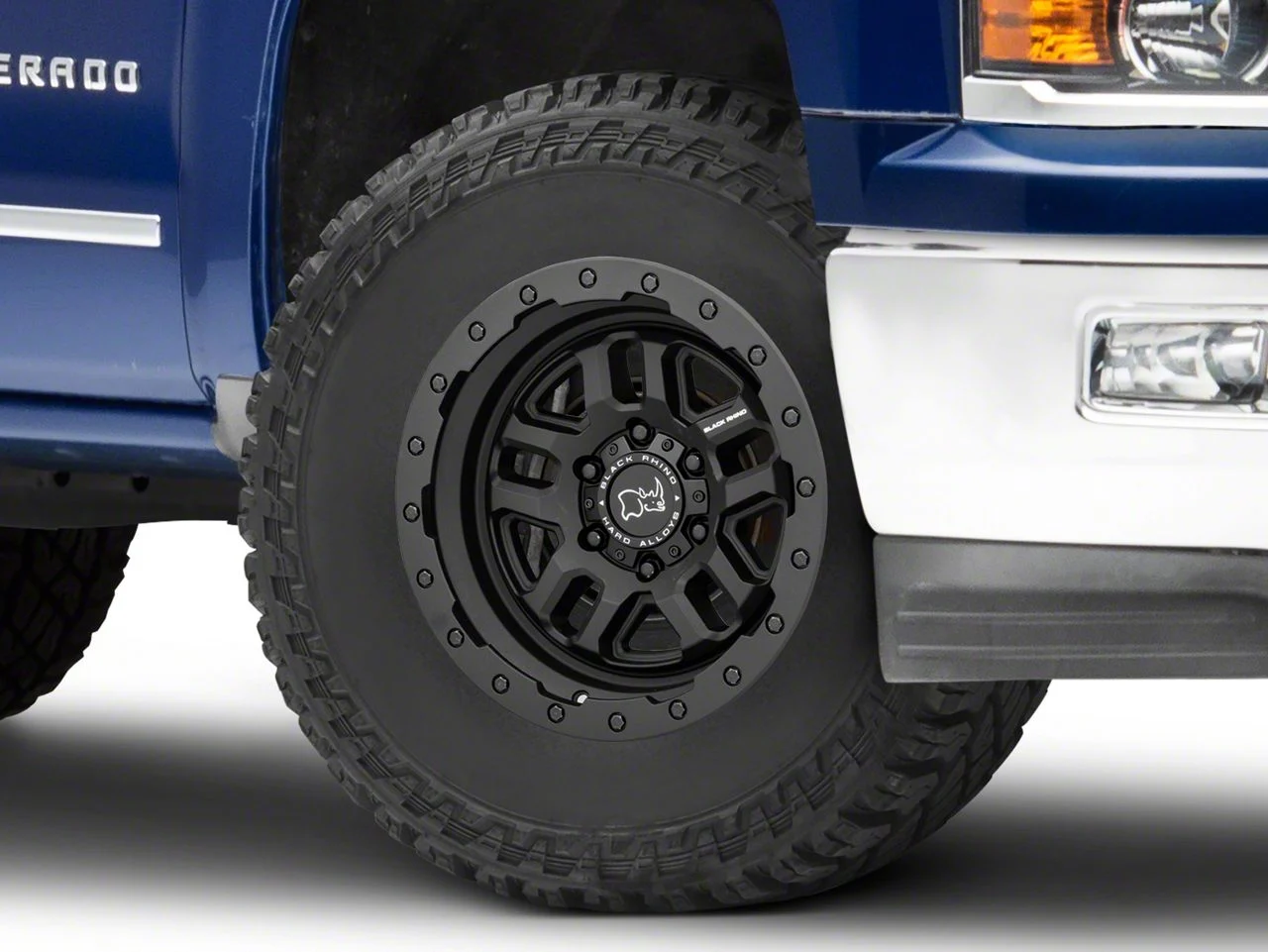 Black Rhino Barstow Textured Matte Black 6-Lug Wheel; 17x9.5; -18mm Offset (14-18 Silverado 1500)