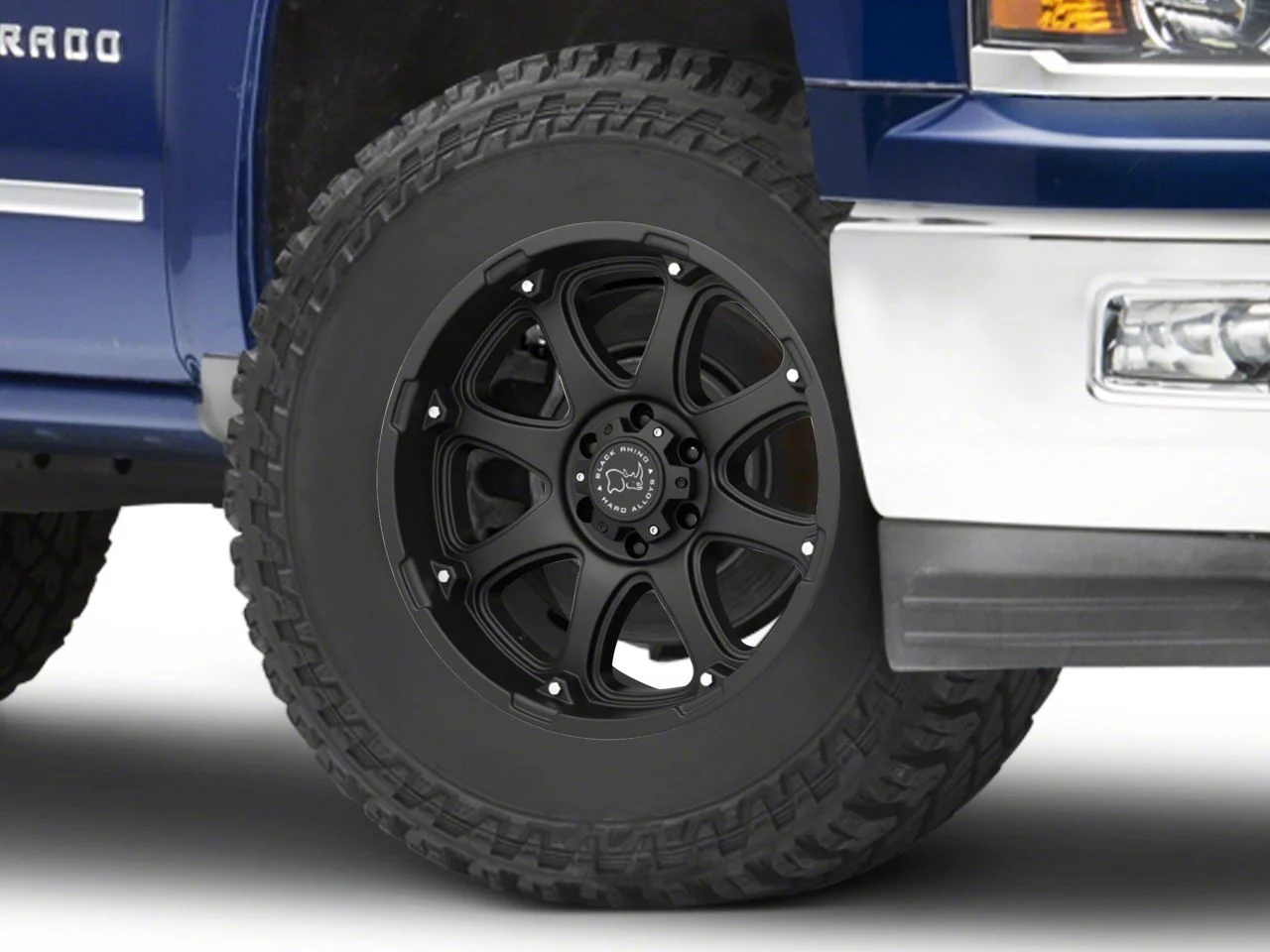 Black Rhino Glamis Matte Black 6-Lug Wheel; 18x9; -12mm Offset (14-18 Silverado 1500)
