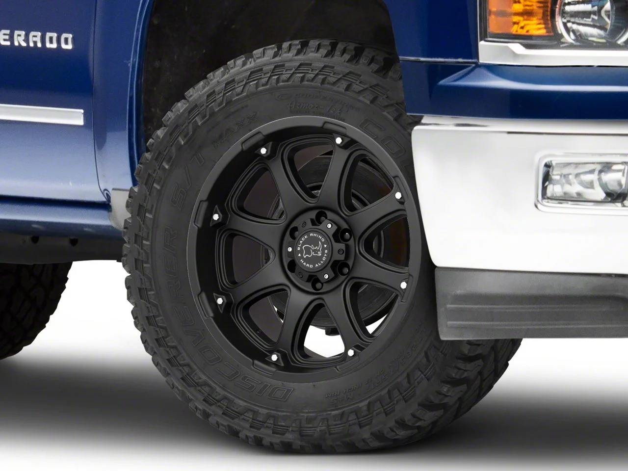 Black Rhino Glamis Matte Black 6-Lug Wheel; 20x9; 12mm Offset (14-18 Silverado 1500)