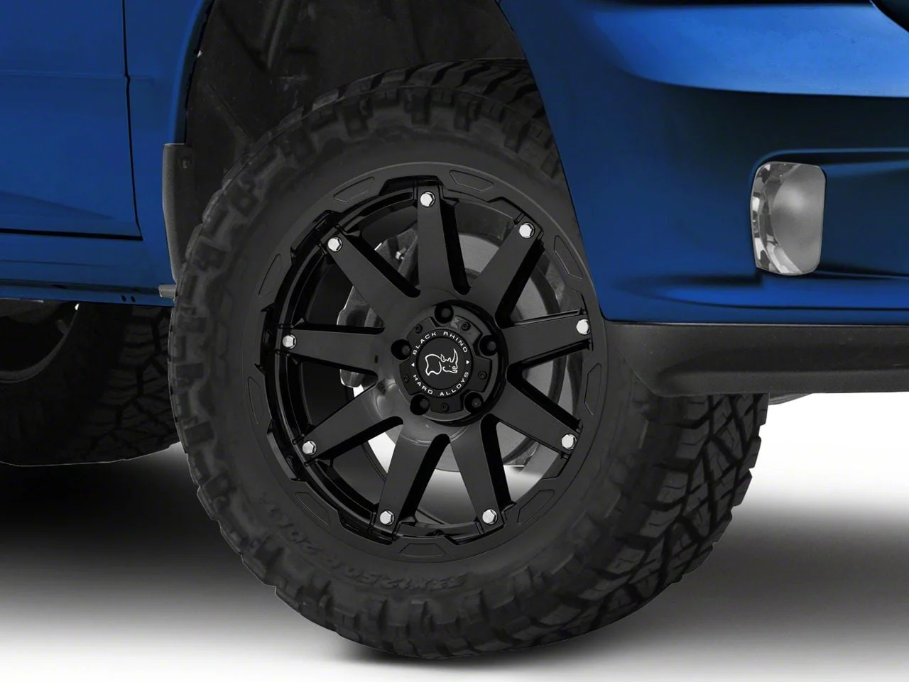 Black Rhino Oceano Gloss Gunblack with Stainless Bolts 6-Lug Wheel; 20x9.5; 12mm Offset (14-18 Silverado 1500)