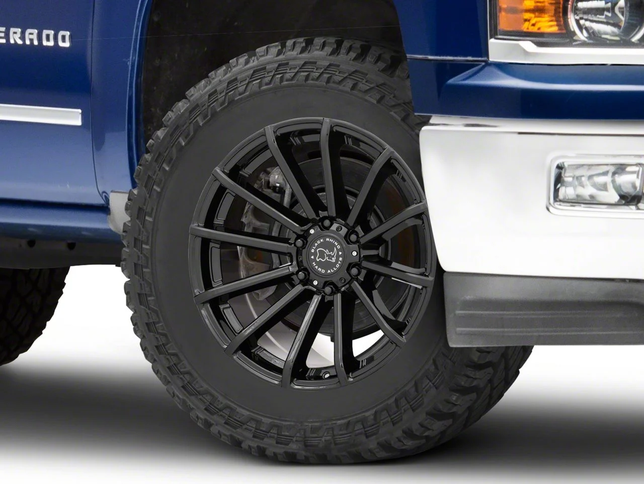 Black Rhino Rotorua Gloss Black 6-Lug Wheel; 20x9.5; 12mm Offset (14-18 Silverado 1500)
